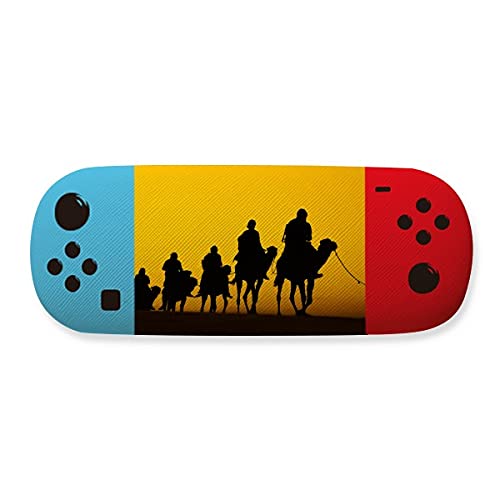 Étui de rangement pour lunettes de jeu Silk Road en soie fine au design créatif