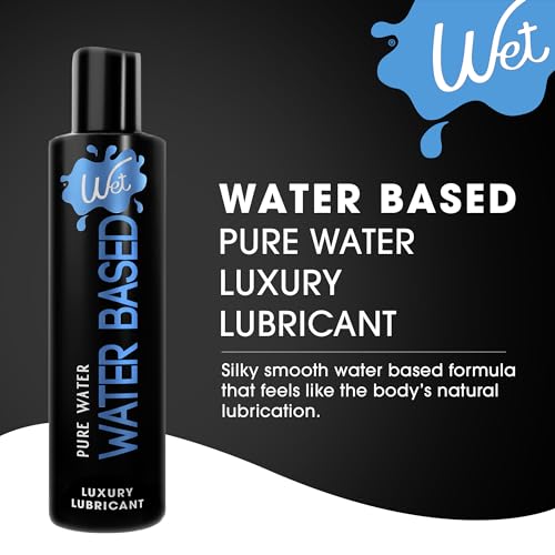 Image of Wet Silver Water-Based Lubricant | Long-Lasting, Original Premium Formula | Vegan, pH-Balanced, Hypoallergenic, Paraben-Free, Non-staining | Lube for Men, Women & Couples, 3 fl oz