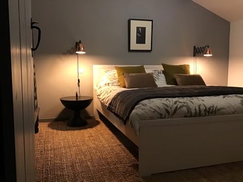 Woven Jute Rug Natural Fibre Floor Mat for Living Room or Lounge Handcrafted Texture Durable Build 120cm x 170cm (3ft 11 x 5ft 7)