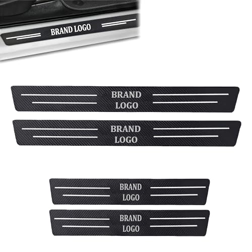 Image of Kidoca 4PCS Car Door Carbon Fiber Sill Edge Anti-Scratch Guard Protector Accessories Compatible for Audi A3| A4| A6| A7| A8 | Q2| Q3| Q5| Q7| Q8 | S5 | RS5| RS7 | R8 | e-Tron