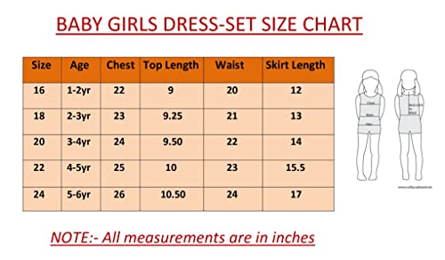 Image of ANNECA baby girl's designer rayon cotton modern crop top and naylon soft net knee lenth skirt clothing set