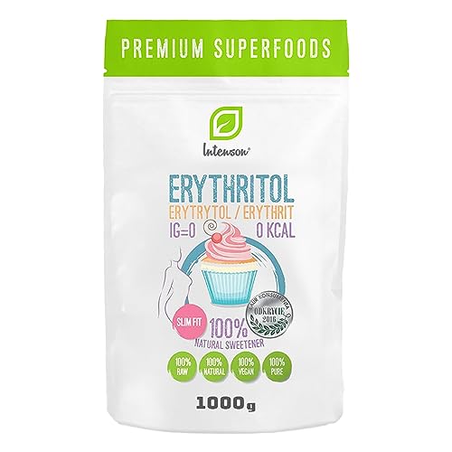 Eritritolo 2x 1kg | Dolcificante naturale al 100% | Vegan | Dolcificante granulare | Alternativa allo zucchero | Adatto ai diabetici