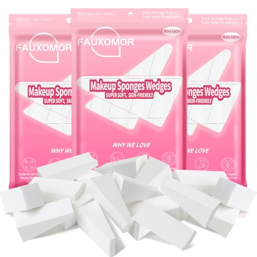 Fauxomor 324 Pcs Makeup Sponge Wedges Make Up Sponges for Foundation