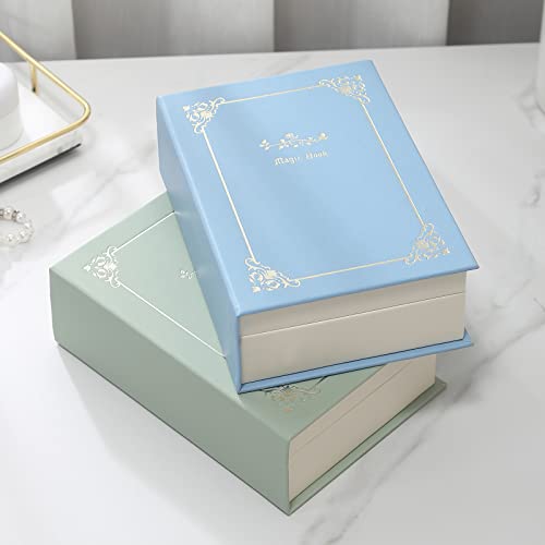 Casegrace Jewelry Box Organizer Pu Leather Diary Jewelry Box With Magic Book Design Jewelry Case For Earrings Bracelet Necklace Rings Storage For Women Girls, Blue #TOP6