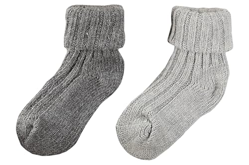 2pack Natural Alpaca Wool & Lambs Wool Socks for Men, Premium, Thick Heavy Blend, Winter, Thermal