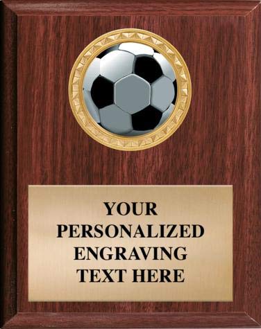 Soccer Ball Plaques Make A Great Award & Trophy. You Can Add Your Own Free Engraving.