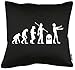 TShirt-People Evolution Zombies - Cuscino con Imbottitura, 40 x 40 cm
