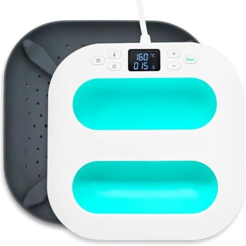 prensa termica A4 23x23cm Sublimação Transfer Camiseta Dtf (Azul ...