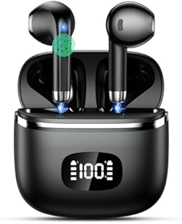 POMUIC Słuchawki Bluetooth, 2023, bezprzewodowe Bluetooth 5.3 z mikrofonem HD