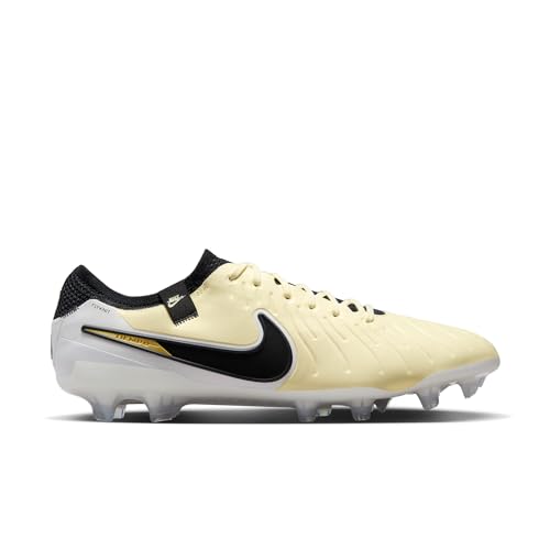 Nike Nike Tiempo Legend 10 Elite Firm-Ground Low-Top Soccer Cleats (DV4328-700, Lemonade/Black-MTLC Gold Coin) Size 5.5