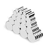 Neodym Magnete 100 Stück, Permanent Magneten, Runde Kleine Magnets für Whiteboard, Pinnwand, Magnettafel bänder, und vieles mehr - mit Aufbewahrungsbox,5 Größen
