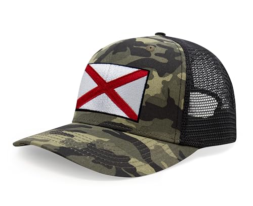 Image of International Tie State Hat for Men and Women, Adjustable Snapback Trucker Baseball Cap with Embroidered Patch