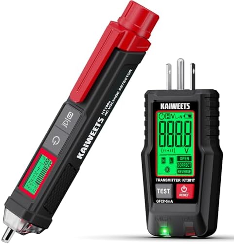 KAIWEETS Electrical Test Kit, Non-Contact Voltage Tester and GFCI...