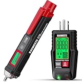 KAIWEETS Electrical Test Kit, Non-Contact Voltage Tester with Signal Percentage, GFCI Outlet Tester with LCD Display, Wiring Fault Checker, Outlet Tester Kit for Electrician, DIY