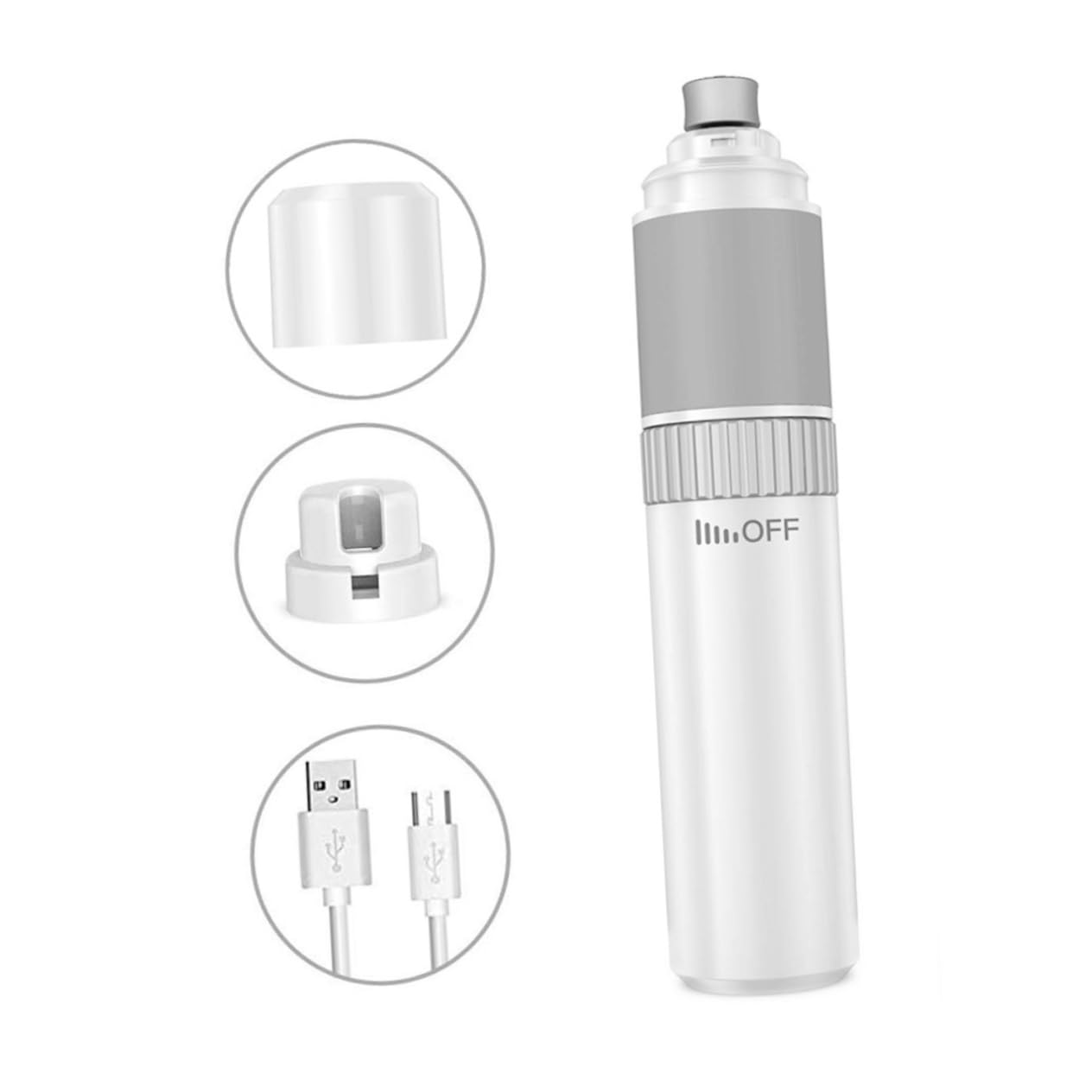 Cortaúñas Eléctrico para Gatos y Perros Herramienta De Limpiar Uñas Portátil y Silencioso Material Resistente