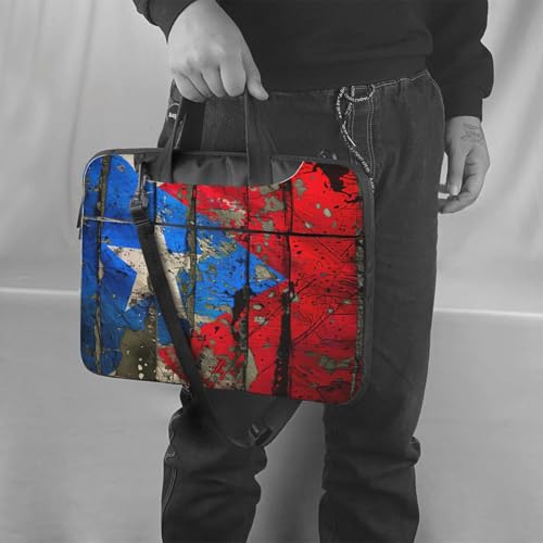 Funda para portátil de Puerto Rico con diseño de bandera acolchada 2