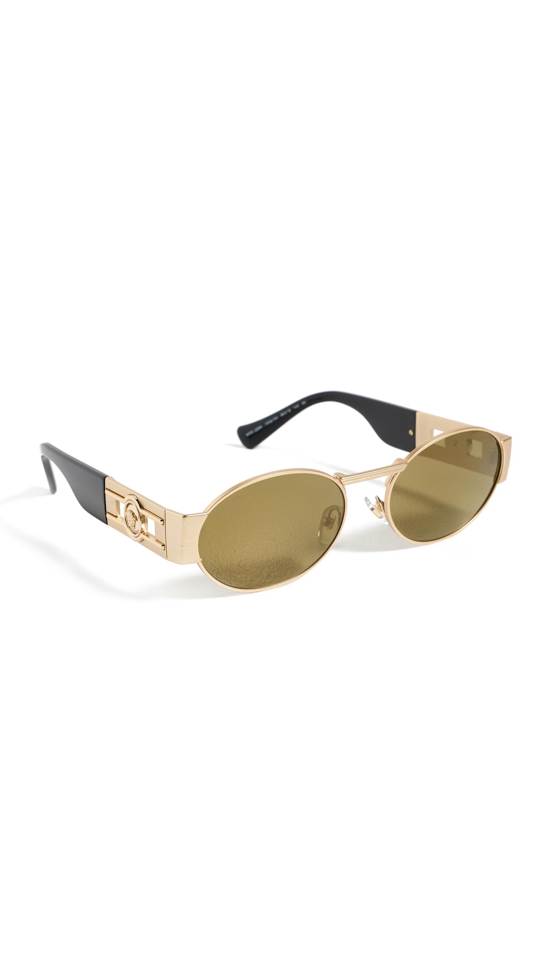 Versace Womens Medusa Deco Oval Sunglasses