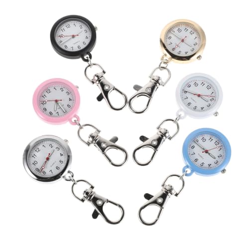 Reloj de enfermera de cuarzo analógico con enganche de clip para mochila
