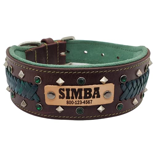 thick custom dog collars
