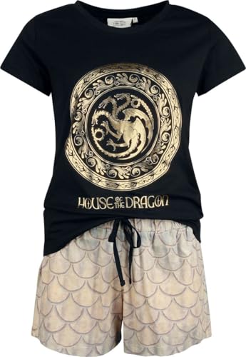 Juego de Tronos House of The Dragon Mujer Pijama Multicolor 100% algodón Regular