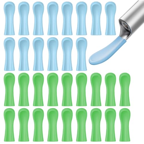 KEMUZ 100 Pezzi Ricambi Punte Pulizia Orecchie Professionali, Silicone Ipoallergenico Per Rimozione Cerume, Compatibile Con La Maggior Parte Dei Pulitori Auricolari, Ideale Per Uso Domestico E Clinico