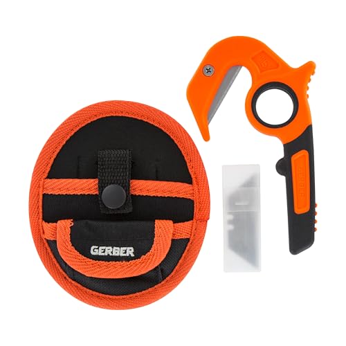 Gerber Gear Vital Zip Utility Knife, Stainless Steel Plain Edge Blade, Game Processing Skin and Gut Knife for Hunting by Gerber - Used condition - US$14.83