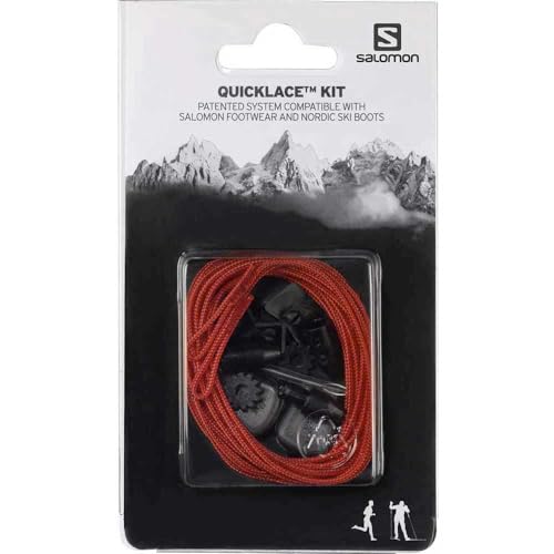 Salomon Quicklace Kit Unisex Ersatzteile, Red, 42 2/3