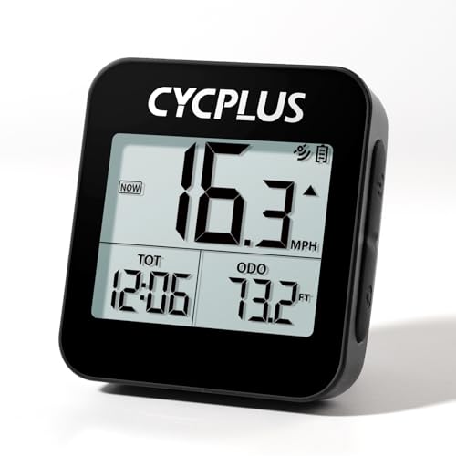 Image of CYCPLUS GPS Bike Computer, Wireless Cycling Computer with Automatic Backlight, Bicycle Speedometer Odometer with Waterproof and Lager Battery, Provide Professional Data Analysis