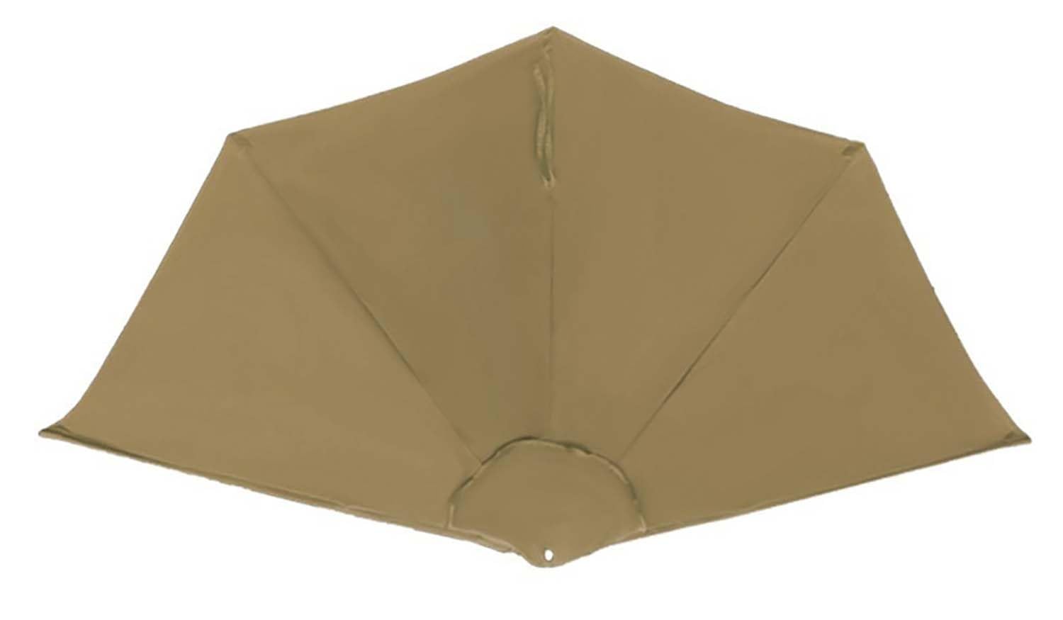 Toile parasol demi-rond 270cm anti-UV couverture de rechange kaki