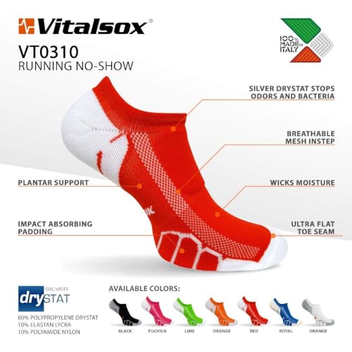 Image of Vitalsox Running No Show Compression Socks