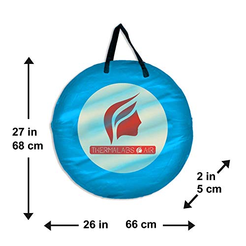 Spray Tan Tent (Blue) The Best, Bigger Than Others, Folds Easily In 30 Seconds and Has NO Logo On Tent Itself! Professional Sunless Tanning Pop-Up Spraying Booth for Airbrush Art, Makeup & Painting - Thumbnail 3