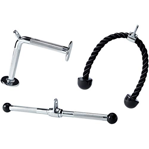 AmazonBasics Exercise Machine Rope, V Bar, and Cable Bar Exercise