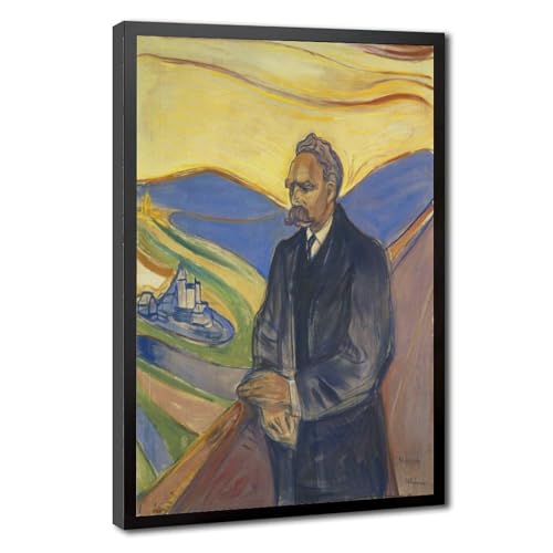 Impression sur toile Friedrich Nietzsche WCYB par Edvard Munch tableau salon bureau 20x30 cm