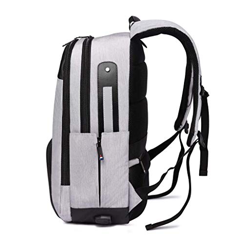 Water-Proof Backpack Large-Capacity Rucksack Business Bags for Men with Charging(E)2