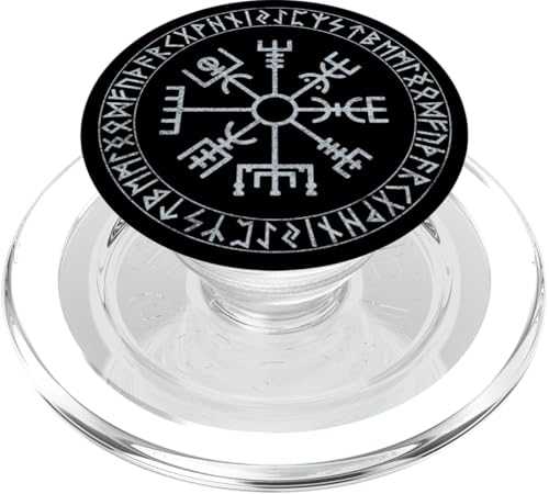 Vegvisir Viking Kompass Odin Wotan Norse Mythology Krieger PopSockets PopGrip for MagSafe