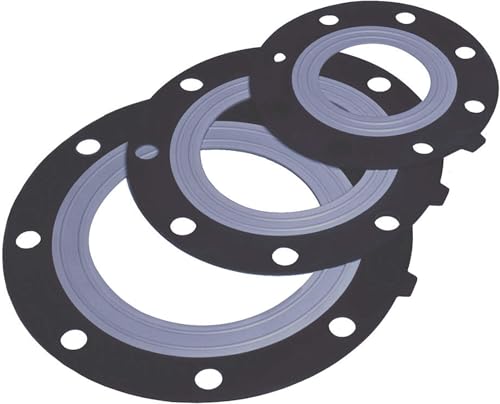 Asahi America Low Torque AV Gasket, PTFE-Bonded EPDM, Full Face, 3