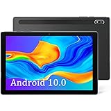 Tablet 10 inch, Android 10.0 PC 32GB Storage Expanded to 128GB, WiFi Tablets with 8MP Rear Camera, Quad-Core Processor, 1280x800 IPS HD Display, 6000mAh Battery, Bluetooth (Black)
