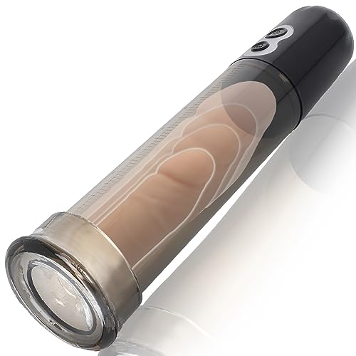 Pompa per pene elettrica 31cm per ingrandimento del pene ed erezione Pompa elettrica per pene sex toy per uomini con livelli di aspirazione estremi Pompa per pene giocattolo sessuale FOPS P02-5