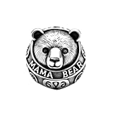 JMQJewelry Mama Bear Charm Animals Women Bead Charms Compatible with Pandora Bracelets Mother's Day