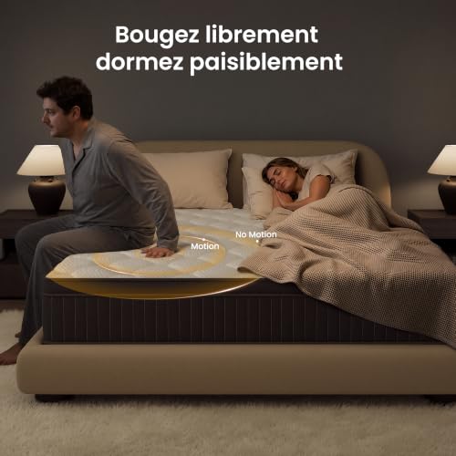Matelas 140x190 H4 Ferme 25 cm Ressorts Ensachés TXO