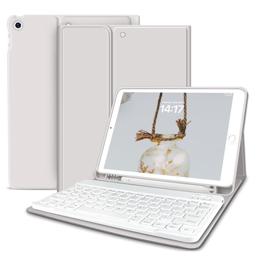 zoyu Keyboard Case for iPad 10.2 inch, Grey