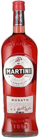 MARTINI Rosato Vermouth Aperitivo, Semi Dry Vermouth with Elegant Spices, 15% ABV, 100cl / 1L
