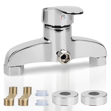 Foto di XTDMJ Rubinetto doccia, miscelatore monocomando per doccia, rubinetto cromato con beccuccio G ½, rubinetto doccia con valvola in ceramica