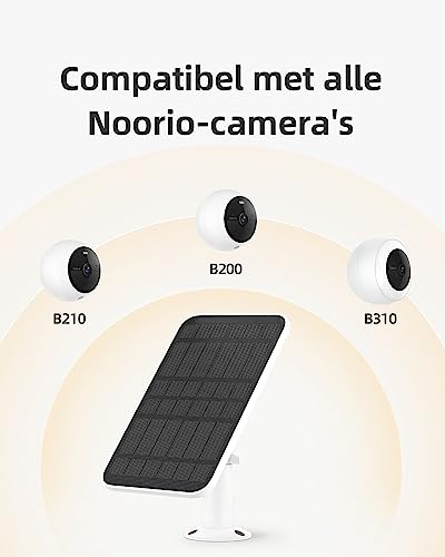 Noorio Solar Panel For Wireless Security Camera, Compatible With All Noorio Cameras, Continuous Power Supply, Ip65 Waterproof Solar Panel With 10Ft Charging Cable #TOP3