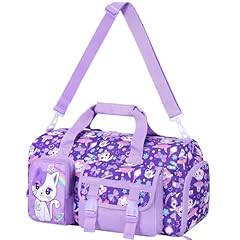 Girls Duffle Bag Cat Purple