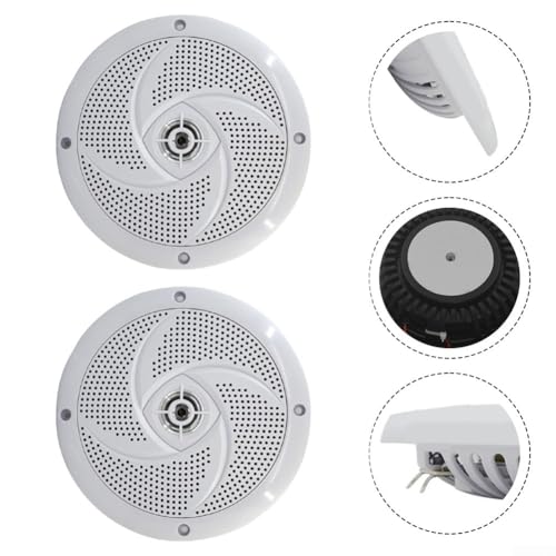 Altavoces marinos de aluminio 180W con diseño ultrafino resistente al agua para barco 5