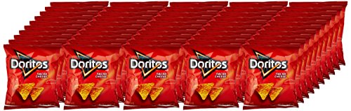 Doritos Nacho Cheese Flavored Tortilla Chips, 1 Oz Bags (50Count) #TOP4