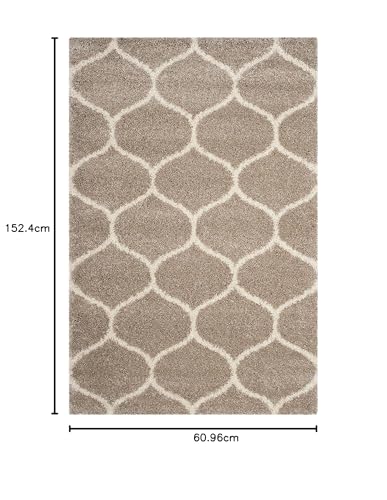 Image of Carpet for Living Room 2x5 feet Anti Skid Rug Colour Beige Ivory