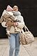 BÉABA, Wickeltasche Genève II, modular, große Kapazität, mehrere Fächer, abnehmbare Vordertasche, isolierte Mahlzeitentasche, Kinderwagenbefestigung, Tonerde