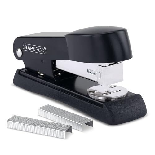 Rapesco A52600B3 Minno Grapadora Metálica, Capacidad de 20 Hojas, Usa Grapas 26 y 24/6 mm, Negro